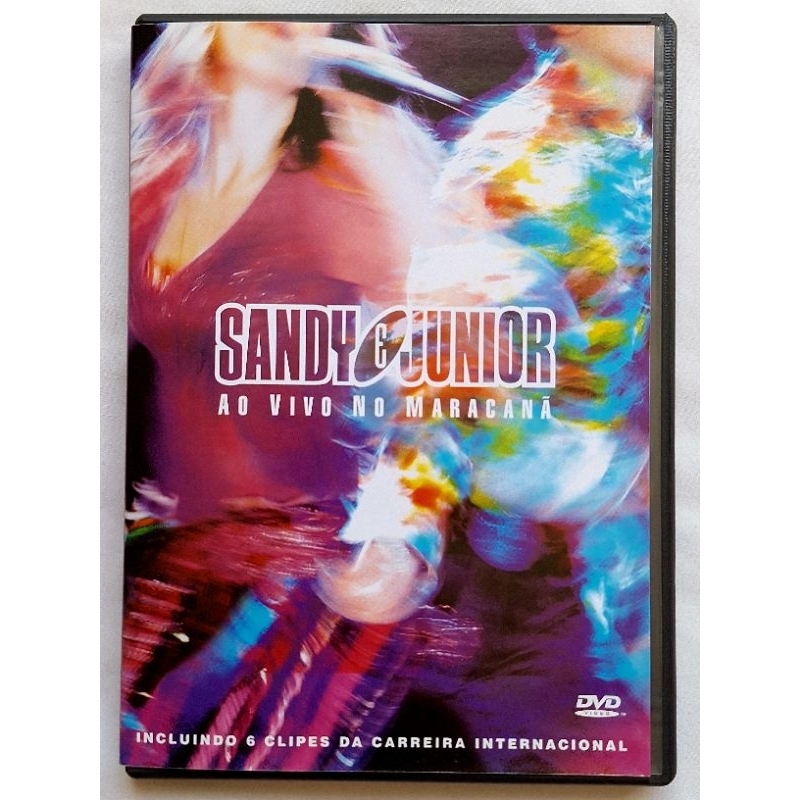 dvd sandy e junior ao vivo no maracana 2001 SEMINOVO