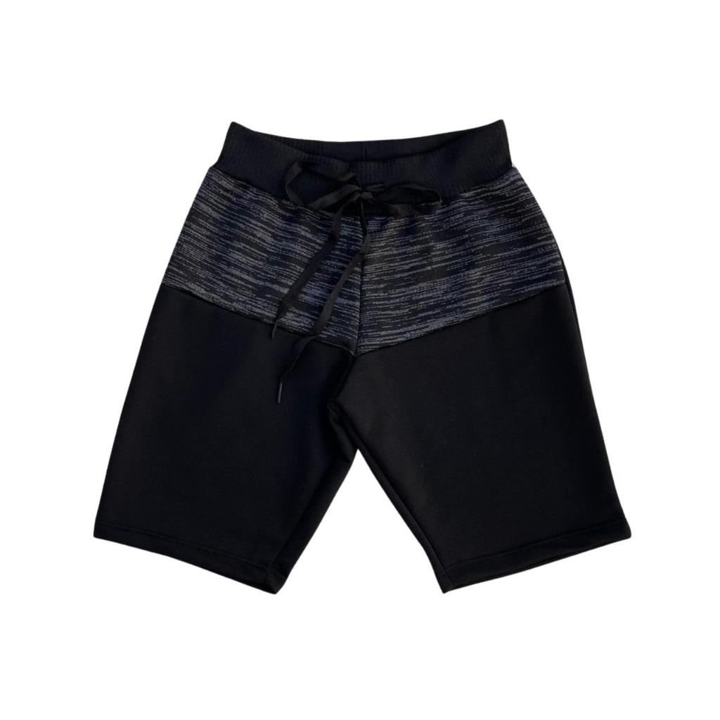 Bermuda Bicolor Short Infantil Masculina Moletom Moletinho Menino várias cores 02 a 12 anos