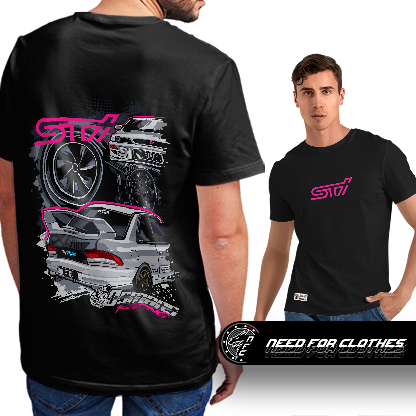 Camiseta Subaru Impreza WRX STI GC8, Boxer Turbo AWD, Estilo Drift JDM Raiz