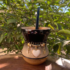 Kit Chimarrão Completo Premium 3: Cuia + Bomba + Pulseira