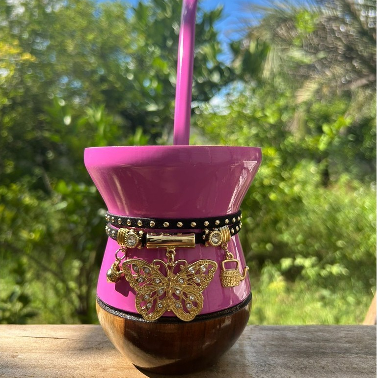 Kit Chimarrão Completo Premium 3: Cuia + Bomba + Pulseira — imagem 2 de 2