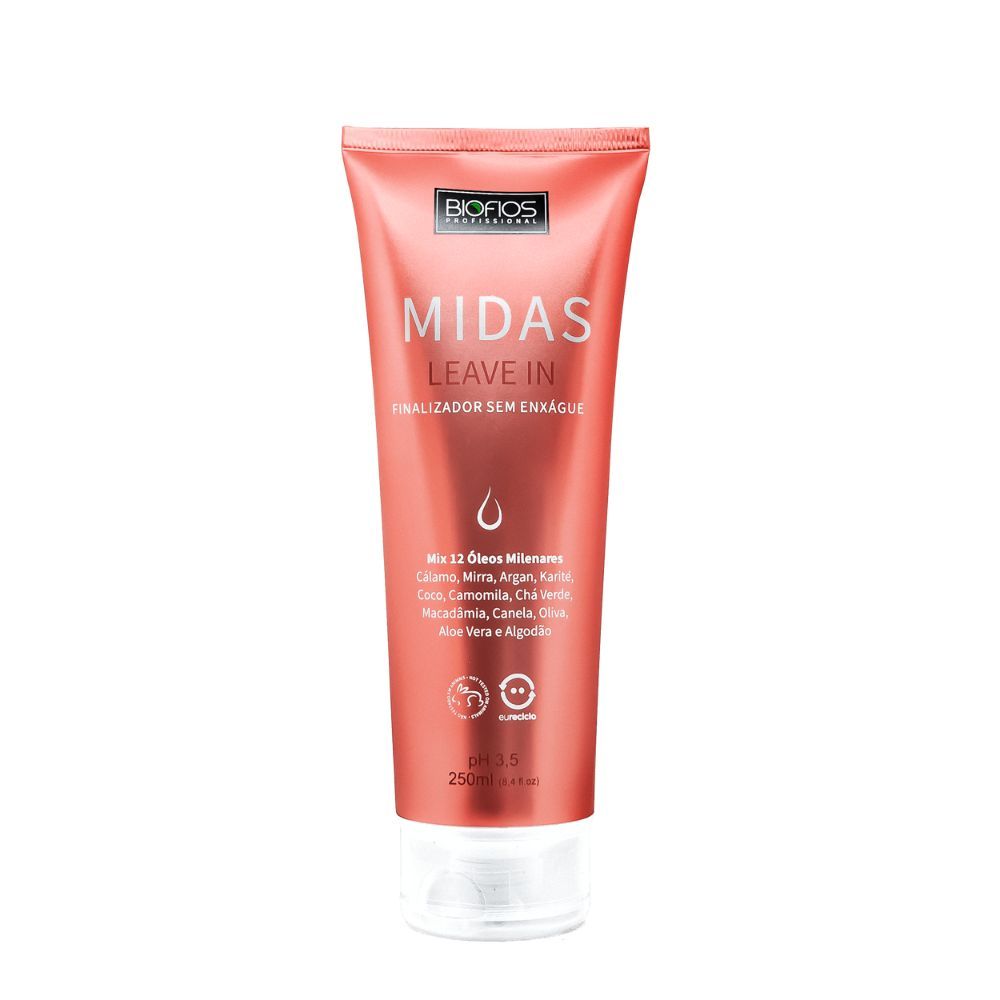 Leavein Midas Protetor Térmico Finalizador Sem Enxágue 250g Biofios Profissional