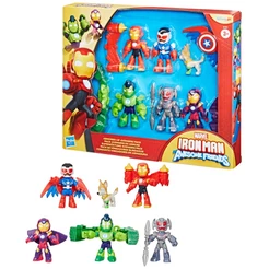 Conjunto Vingadores de Ferro Marvel Spidey & Amigos 7.6Cm - Hasbro G1255