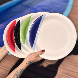 Jogo de Prato 06 Peças Pratos Cerâmica Premium Prato Raso Prato Fundo Jogo de Pratos Jantar Pratos em Oferta na Shopee