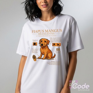Camisa Camiseta Unissex Cachorro Fiapo Brasiliensis em Oferta na Shopee