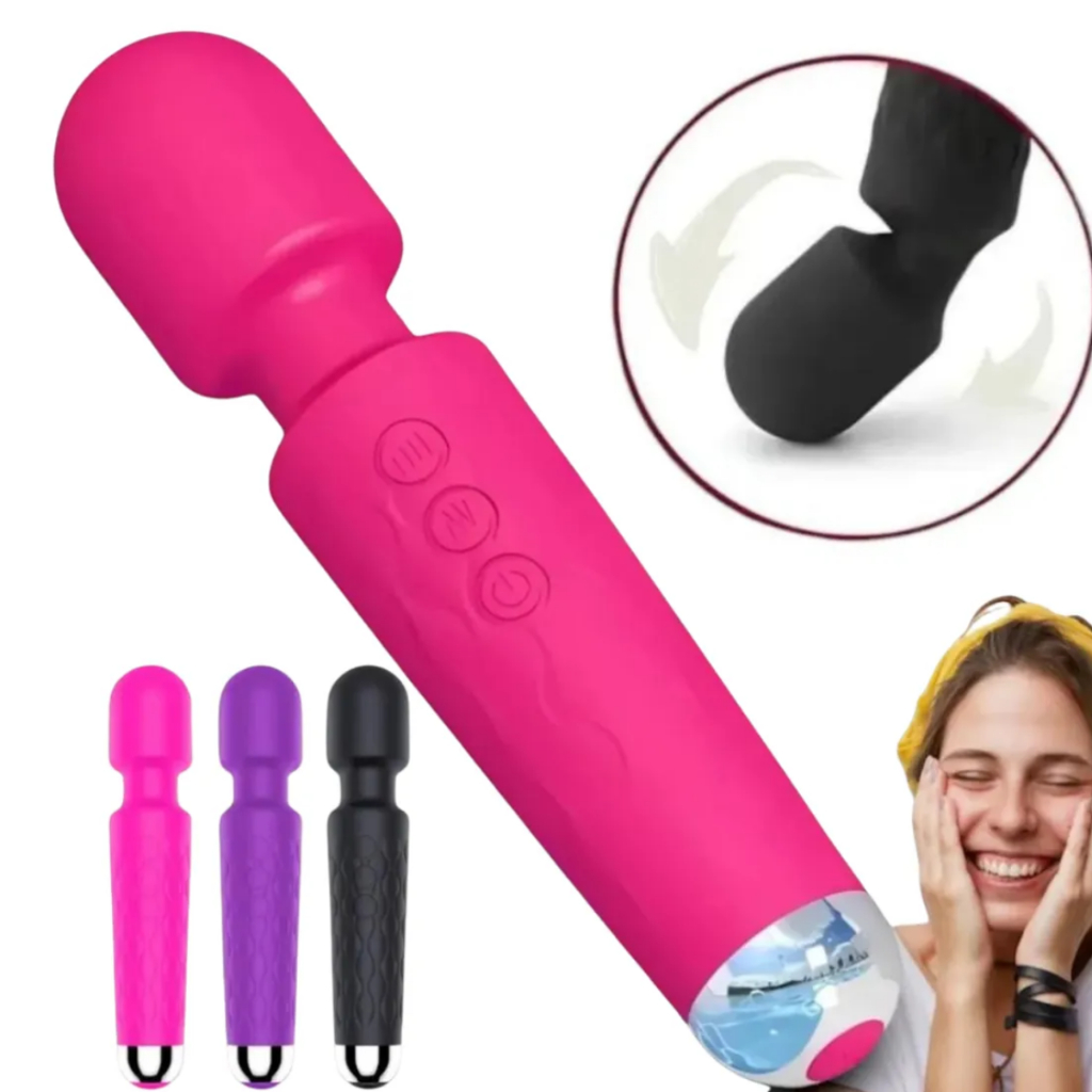 Massageador Profissional 20 Vel. Massageador V-magico Max Vibrador 19cm