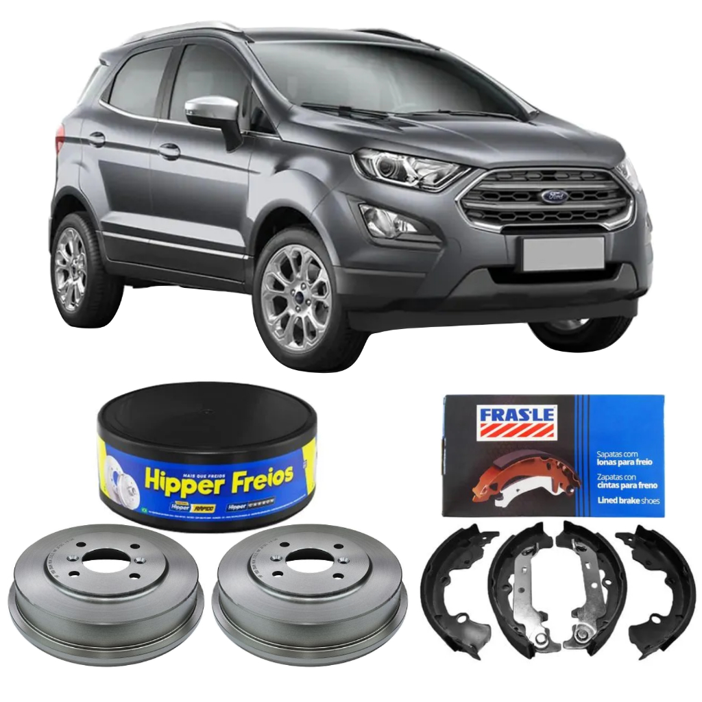Kit Tambor Hipper Freios + Sapata Frasle Traseira New Ecosport 2013 A 2021