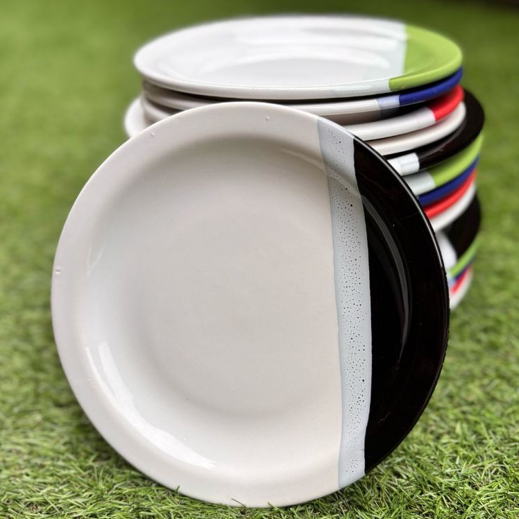 Kit de Pratos de Jantar em Cerâmica​ Premium – Prato Raso 25cm – Prato Fundo 23cm