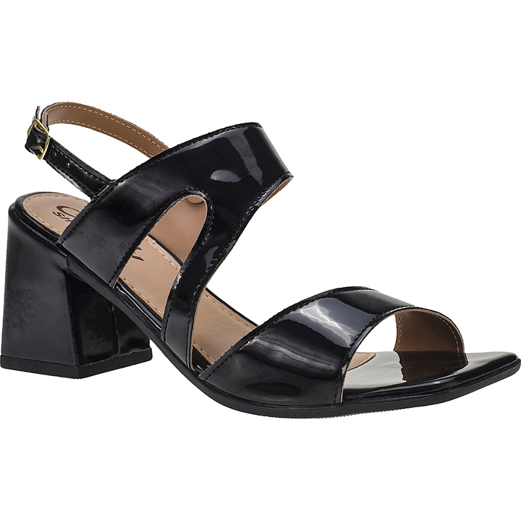 Sandália Bianca Naty Shoes Feminina Social Elegante Festa Confortável Salto Alto Grosso em Oferta na Shopee