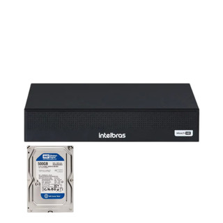 Dvr gravador INTELBRAS 4 canais Full hd + hd 500GB