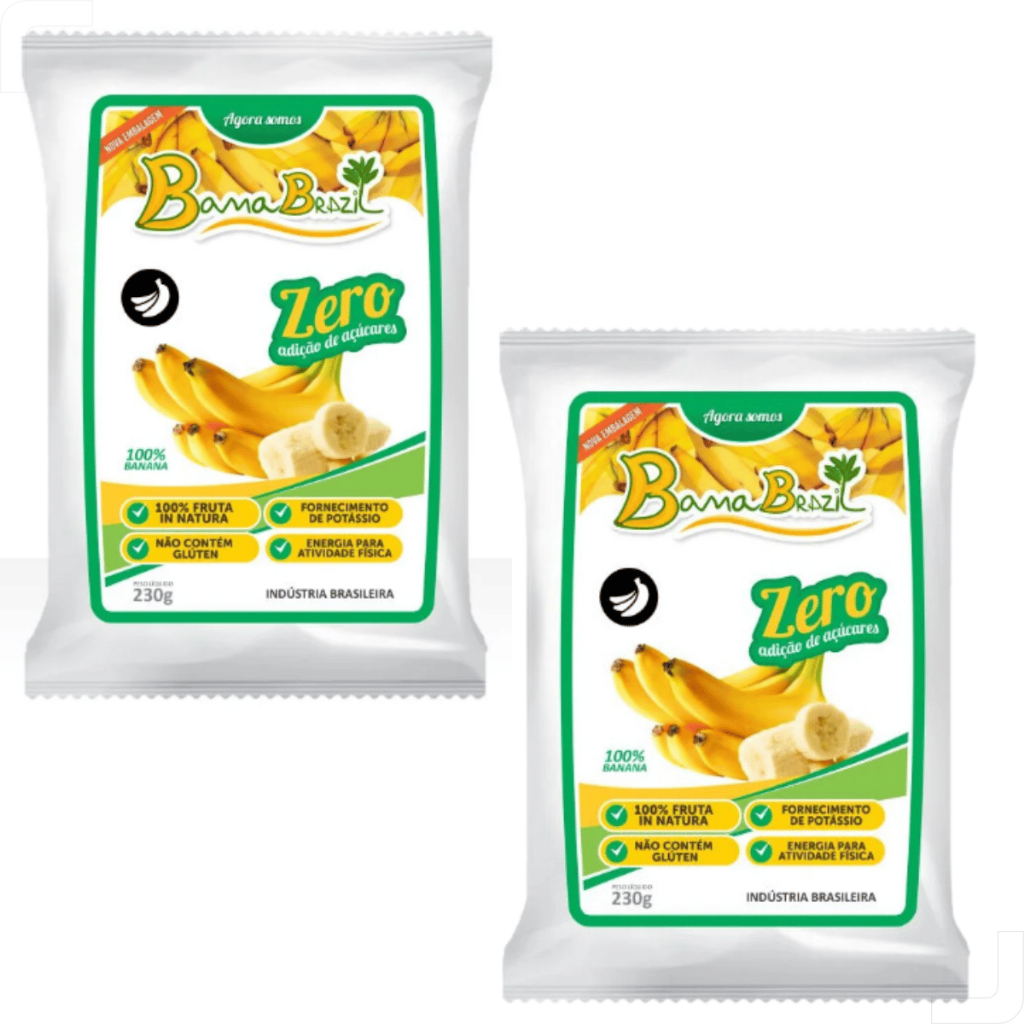 Bananinha Natural Com Zero adição de Açúcares 20 Unidades 23g em Oferta na Shopee