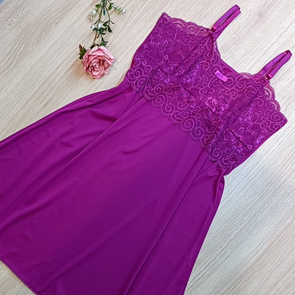 Camisola Confortável Microfibra Renda Sem Bojo Peito Forrado Pijama - 251 em Oferta na Shopee