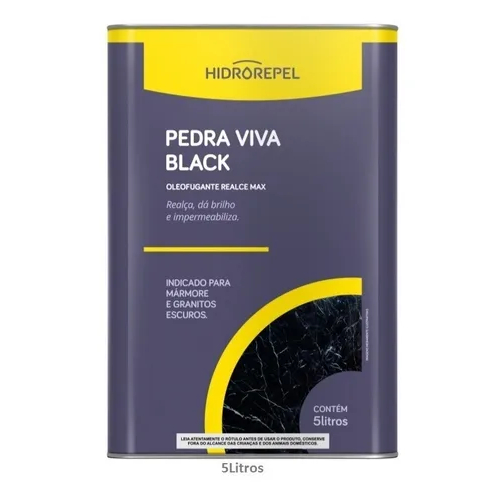 IMPERMEABILIZANTE OLEOFUGANTE PEDRA VIVA BLACK 5 lts (REALCE MAX) HIDROREPEL