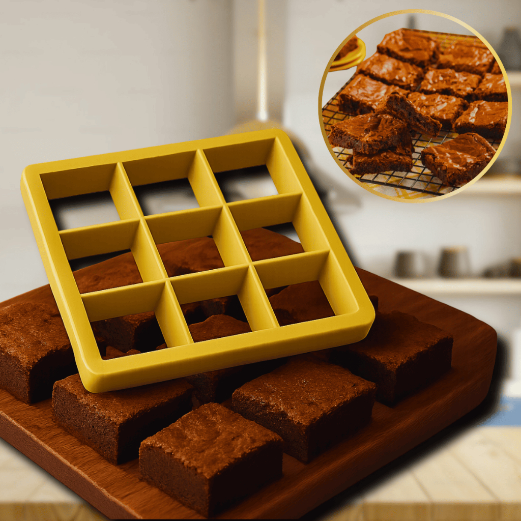 CORTADOR QUADRADO Brownie bolo Dona Cotta corte facil 9/6 cavidades 9x5 6x7 em Oferta na Shopee