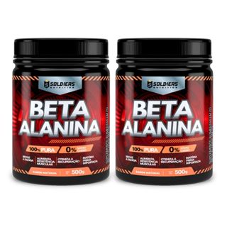 Kit: Beta Alanina 1kg - 100% Pura Importada - Soldiers Nutrition em Oferta na Shopee