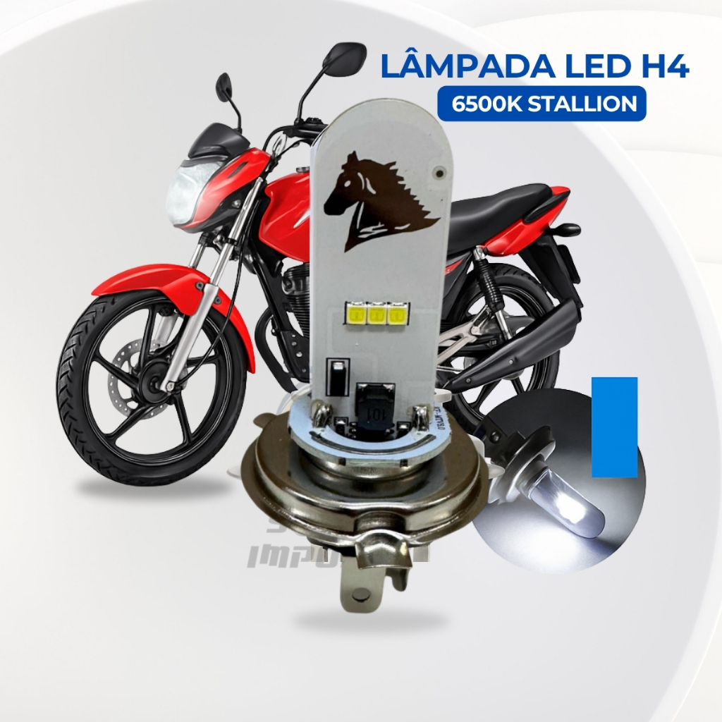 Lâmpada Farol Led H4 Universal Efeito Strobo Premium Tecnologia Fazer Twister em Oferta na Shopee