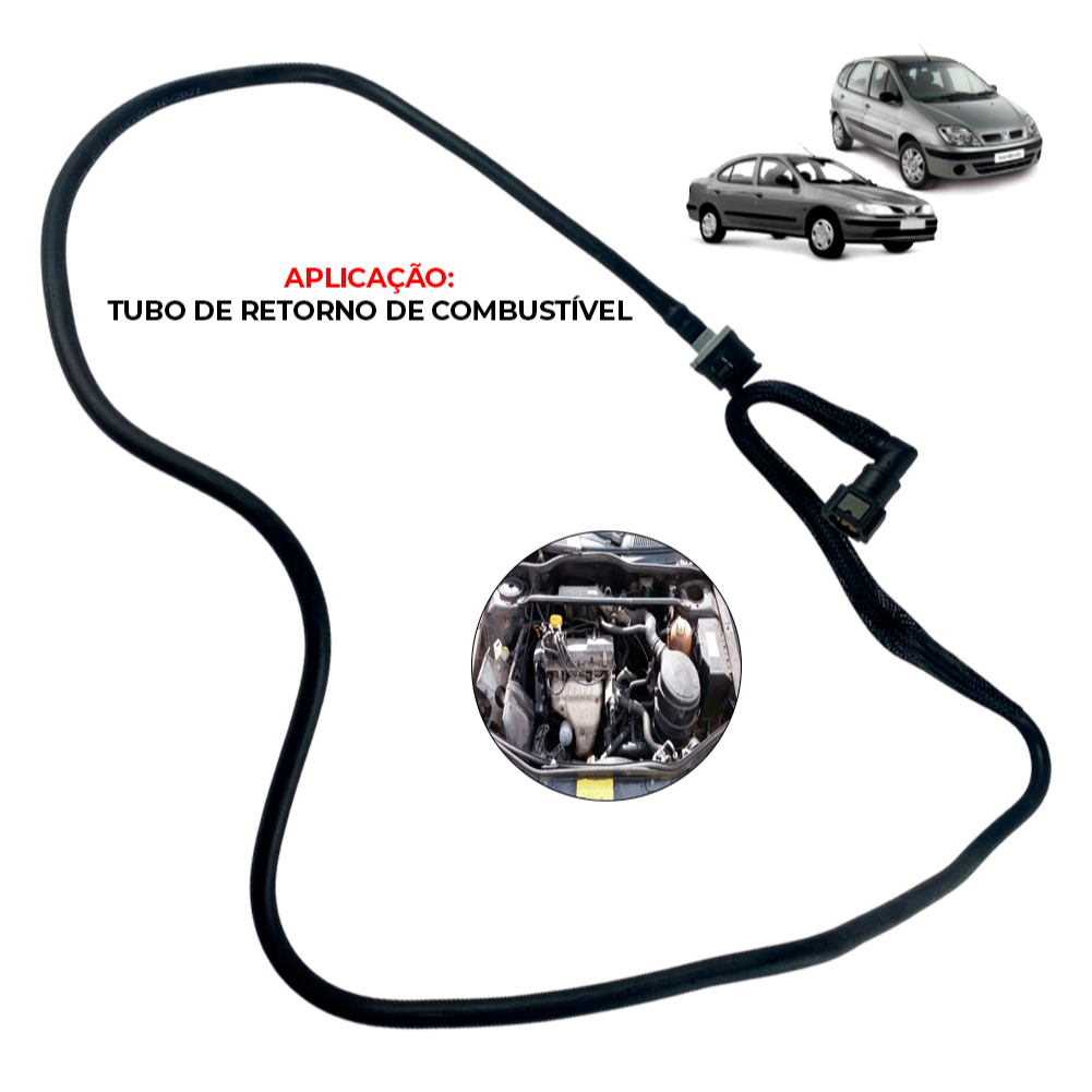 Tubo Retorno Combustível Megane 1.6 2003 2004 2005 Scenic 1.6 2004 2005 2006 2007 2008 2009