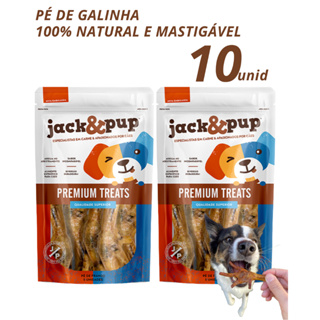 Petisco Natural Pé De Galinha Para Cachorro Cães Jack E Pup - Kit 10un Saboroso Pe de Frango em Oferta na Shopee