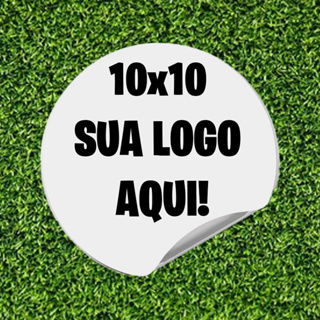 Adesivos Redondos Personalizados 10x10 cm em Oferta na Shopee