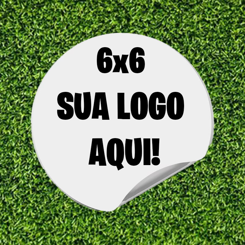 96 Adesivos Redondos Personalizados 6x6 cm em Oferta na Shopee