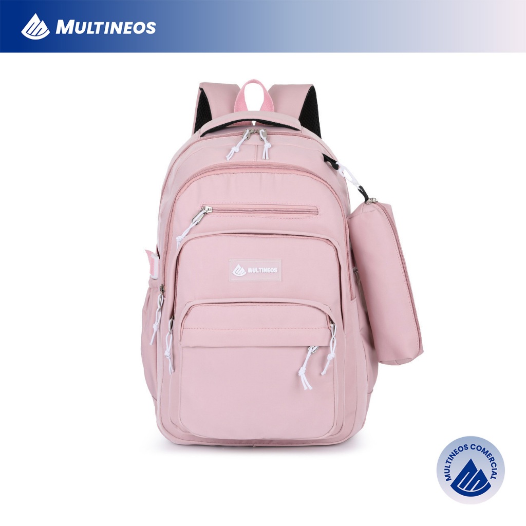 Mochila Escolar Com Estojo Grande Capacidade Para Estudante Feminina Nylon Impermeavel Multineos em Oferta na Shopee