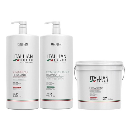 Itallian Color Kit 3x1 Shampo + Mascara + Condicionador Lavatório em Oferta na Shopee