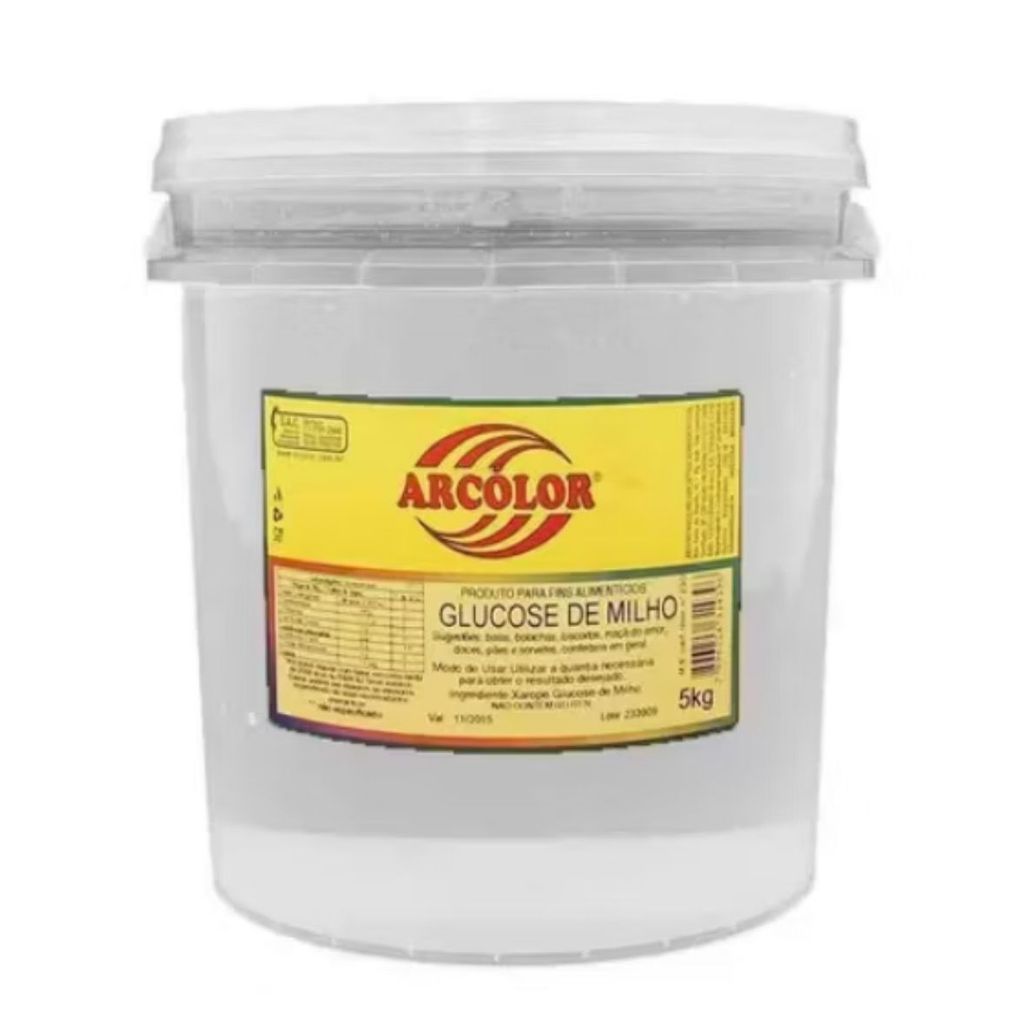 Balde Xarope de Glucose Arcolor 5 kgs em Oferta na Shopee
