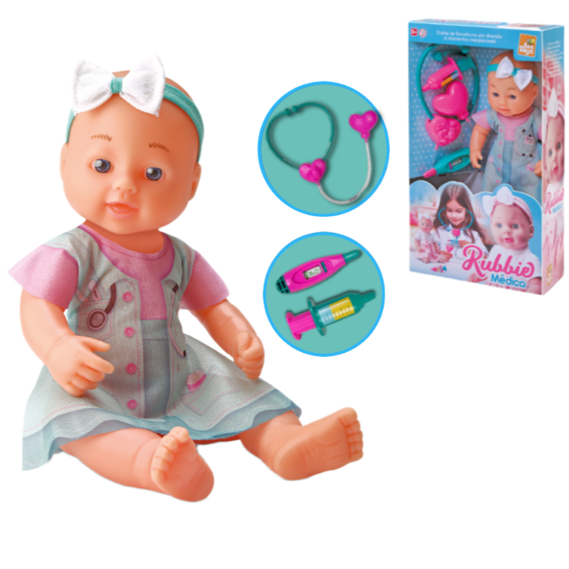 Boneca Lançamento Rubbie Médica Com Acessórios - Envio Imediato -
