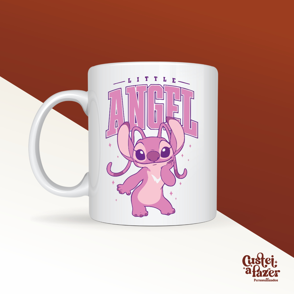 Caneca Cozinha Decoração Angel Stith Little Angel Stitch - Caneca 325ml Persnalizada