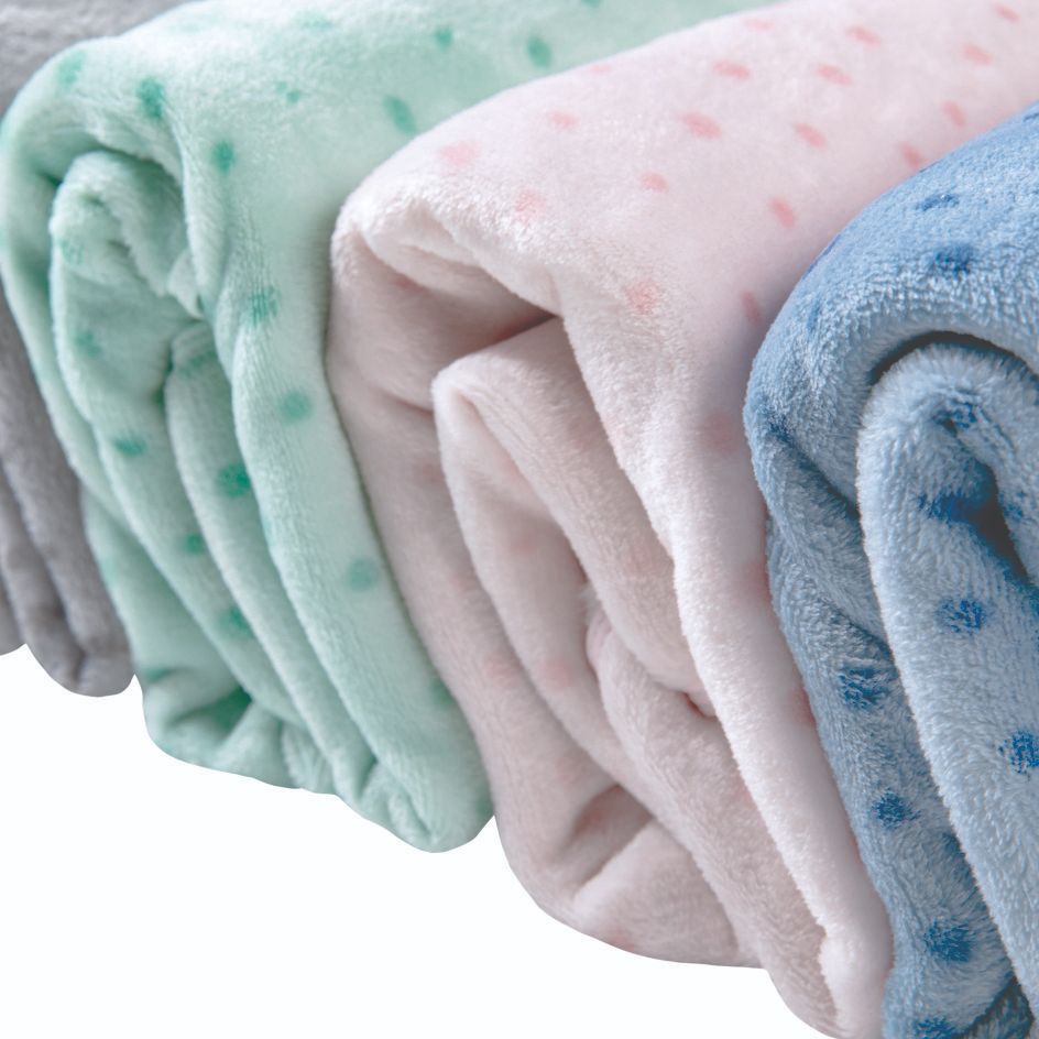 Mantinha Cobertor Bebê Poá Microfibra Papi Infantil 0,90 cm x 0,70 cm