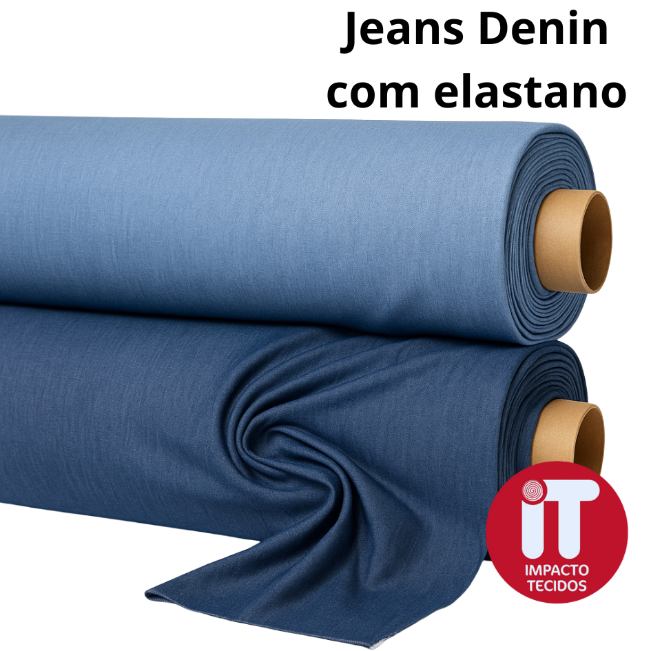 Tecido Jeans Tencel Denin com elastano 1,00mtx1,50mts em Oferta na Shopee
