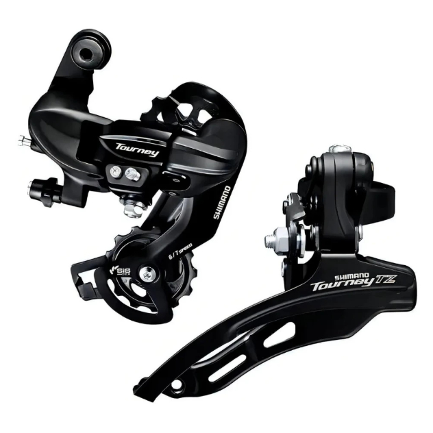 Kit Shimano - Câmbio Traseiro Ty300 Sem Gancheira e Dianteiro Tz510 P/ Cima Bike Aro 29 - 21 e 24v em Oferta na Shopee