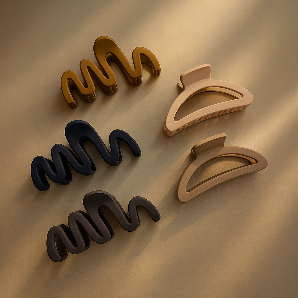 2 ou 3 Peças Prendedor Piranha Presilha de Cabelo Grande Média Abstrato Formato Orgânico Moderno Elegante Fosco em Oferta na Shopee