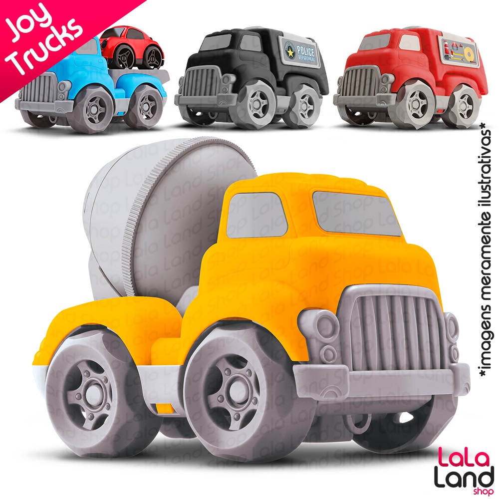 Brinquedo Caminhão Baby Plataforma Carrinho de Brinquedo Menino Joy.Trucks