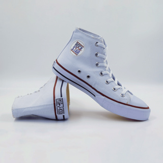 Tênis Branco Cano Alto Tevet Feminino Masculino Estilo Casual e Leveza em Oferta na Shopee