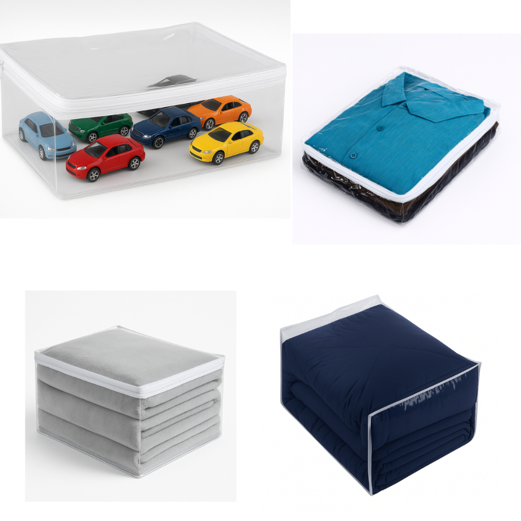 Saco Embalagem Organizador Multiuso de Pvc Com Zíper PP I  P | M | G I Extra G em Oferta na Shopee