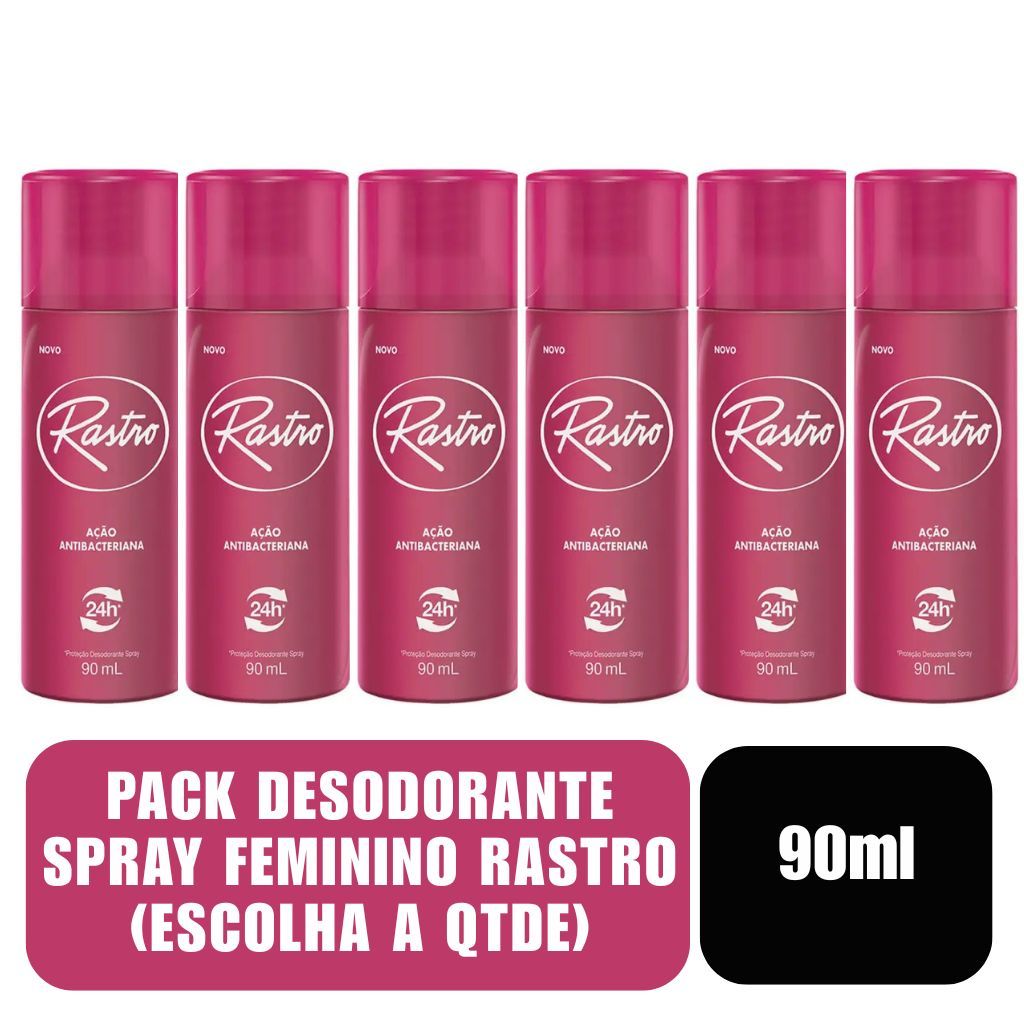 Pack Desodorante Spray Rastro Feminino com 90ml em Oferta na Shopee
