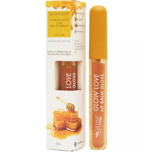 🧡 GLOW LOVE - LIP BALM GLOSS com Mel de Abelha | Max Love 🧡