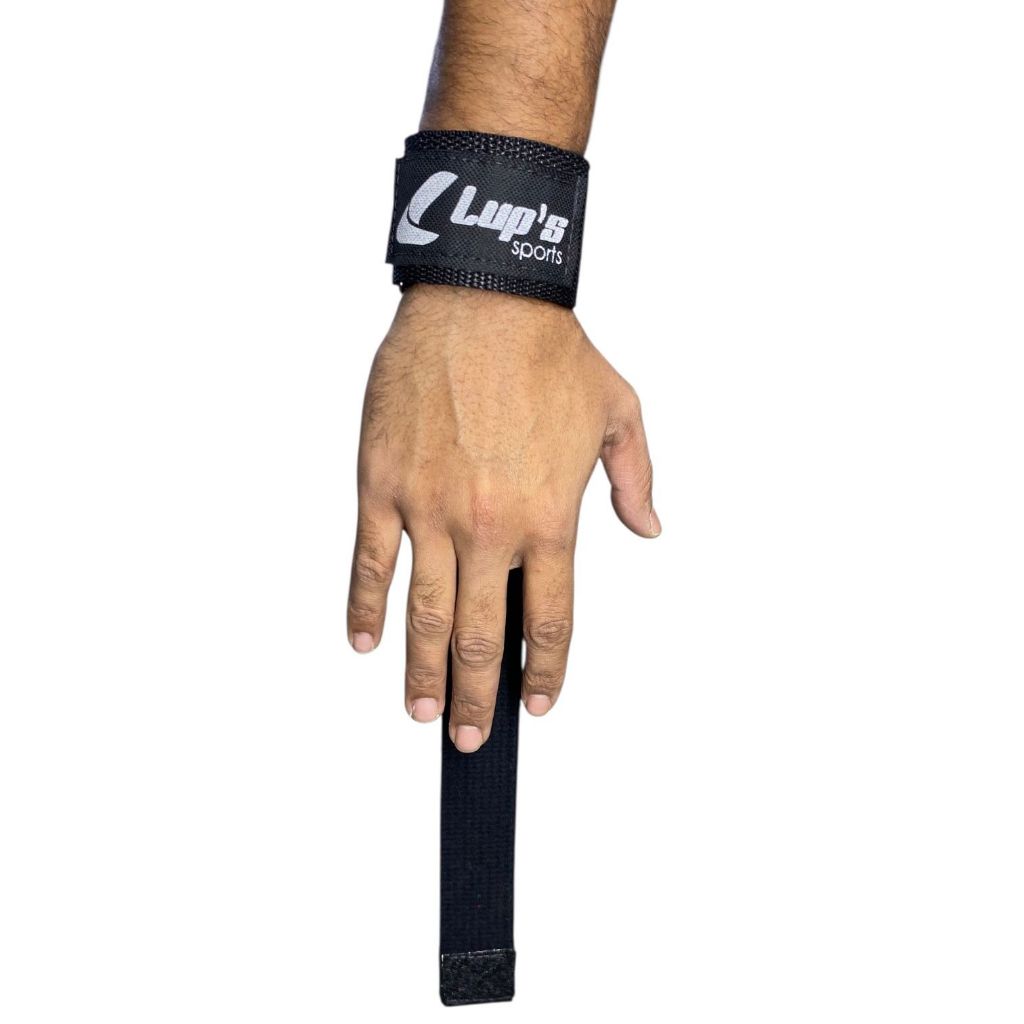 Tala com munhequeira strap ajustavel puxada crossfit - Profissional (PAR)