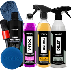 KIT SHAMPOO V-FLOC CERA TOK FINAL VEXUS VONIXX PRETINHO VINTEX