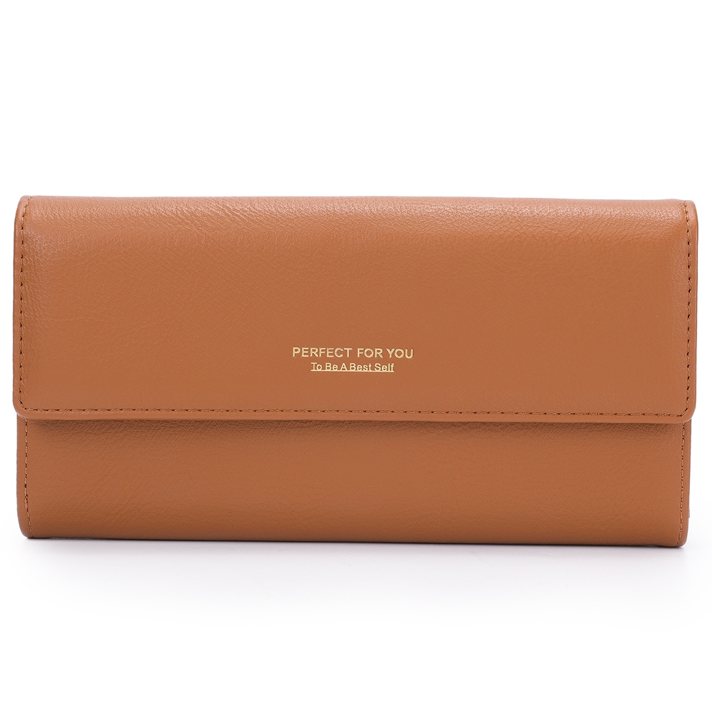 Carteira Feminina Perfect For You Reforçada Porta Cartão Marrom