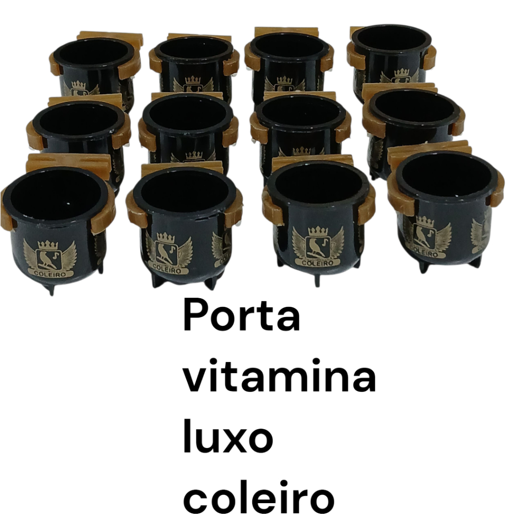 Porta Vitamina Coleiro ,Papa Capim e Outros Pássaros ( LUXO )