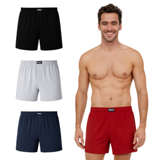 Kit 3 Cuecas Samba Canção Viscose Fibra de Bambu Pijama para Dormir Toque Algodão Gelado Premium em Oferta na Shopee