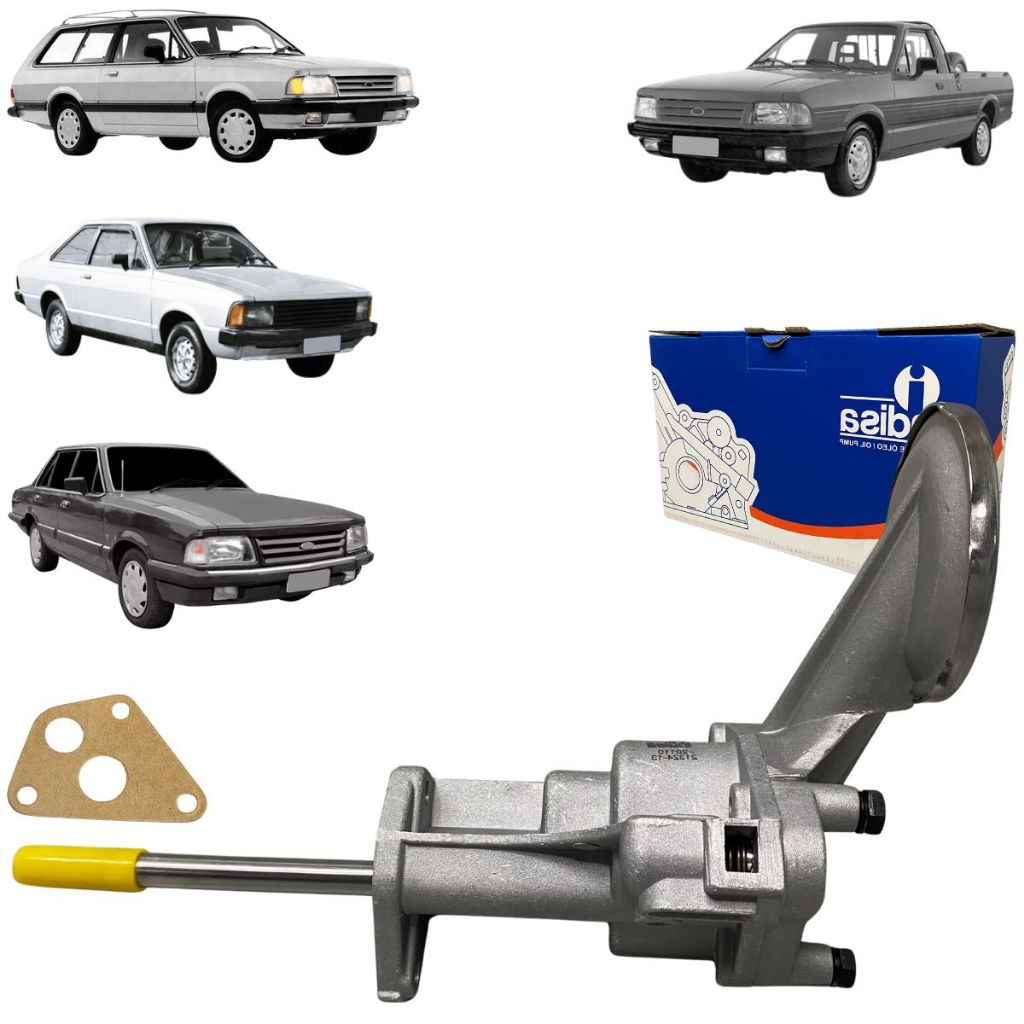 Bomba de Óleo indisa Para Ford Pampa Del Rey Corcel 1.6 1978 1979 1980 Até 1991 em Oferta na Shopee