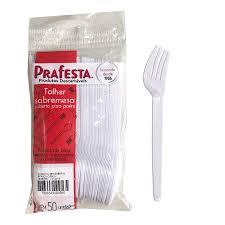 GARFO SOBREMESA BRANCO KITS 50/100/150/200 UNIDADES -PRAFESTA em Oferta na Shopee