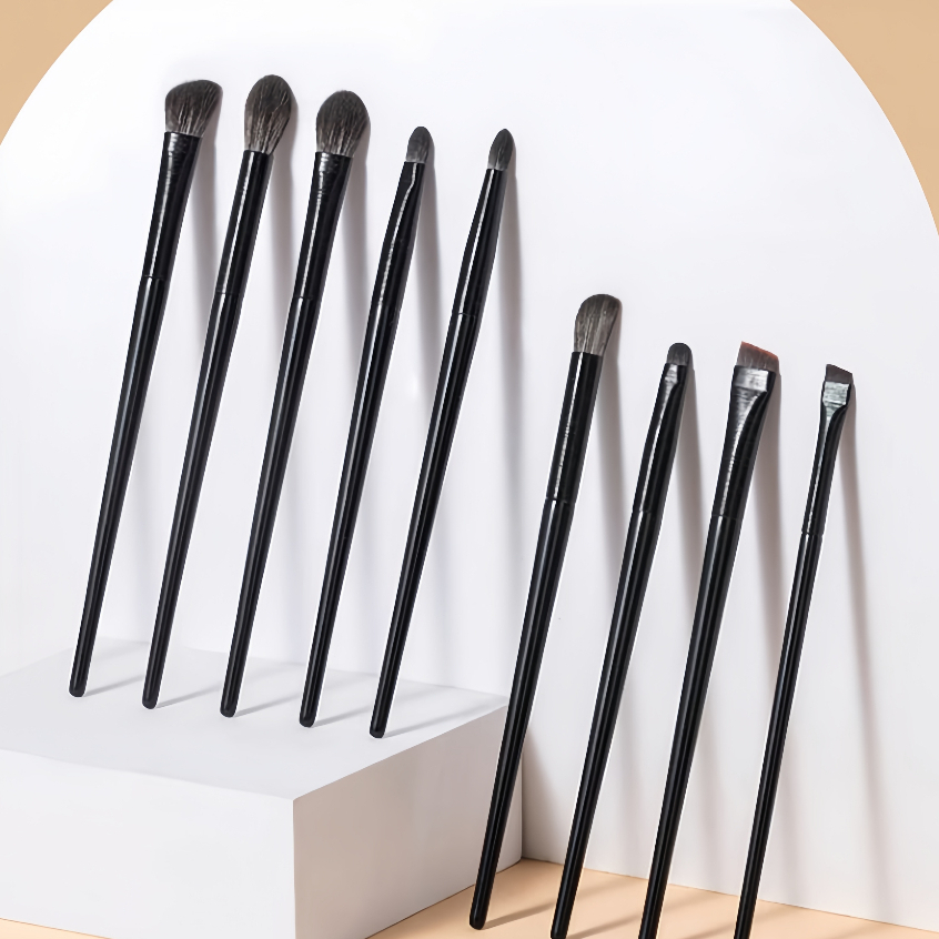 kit 10 Pincéis De Maquiagem Para Sobrancelha Olhos Multifuncional 024-219