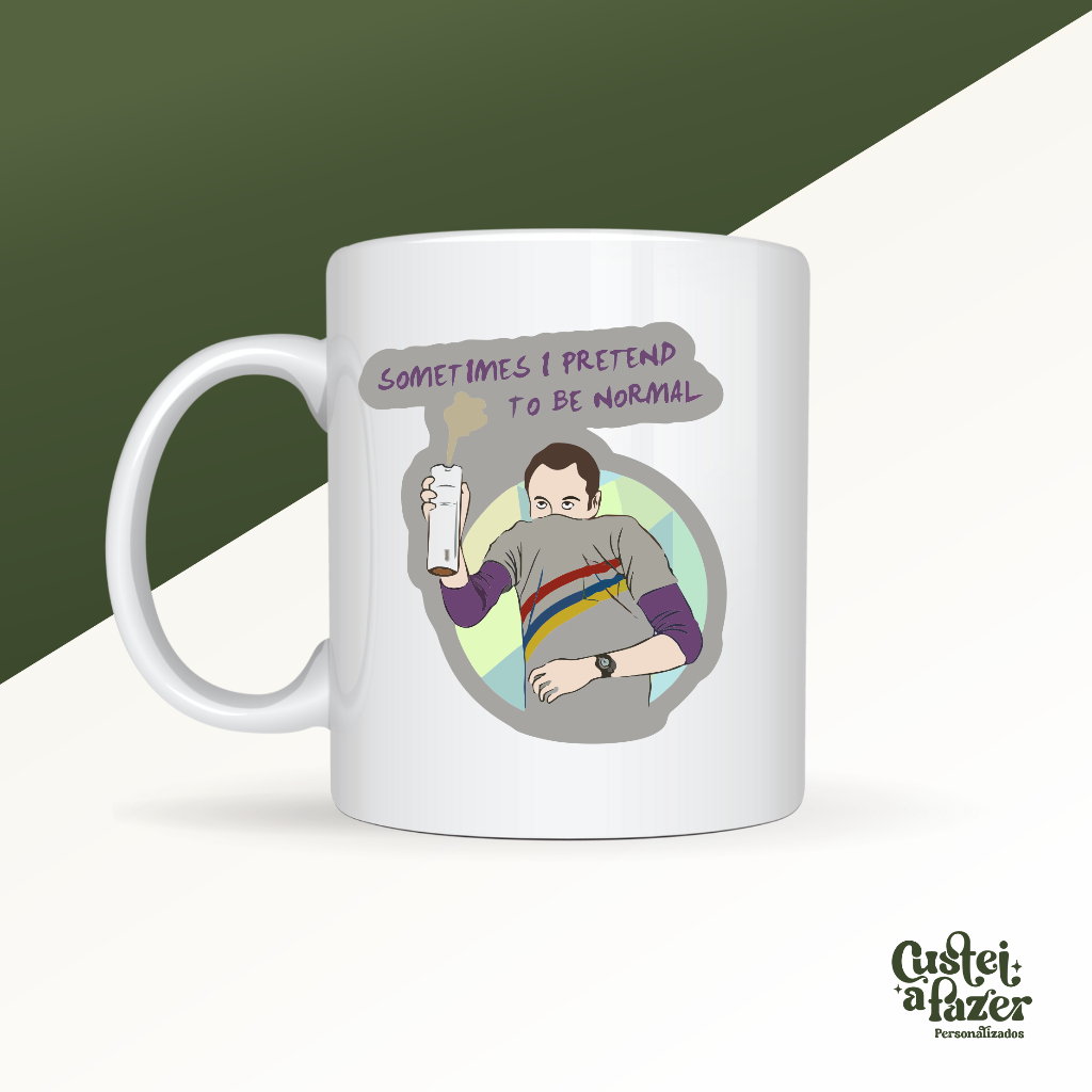 Cozinha Decoração Caneca Sheldon Cooper Spray Meme - Caneca 325ml Big Bang Theory