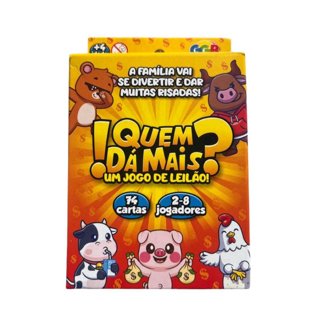 jogo de cartas quem da mais um jogo de leilão