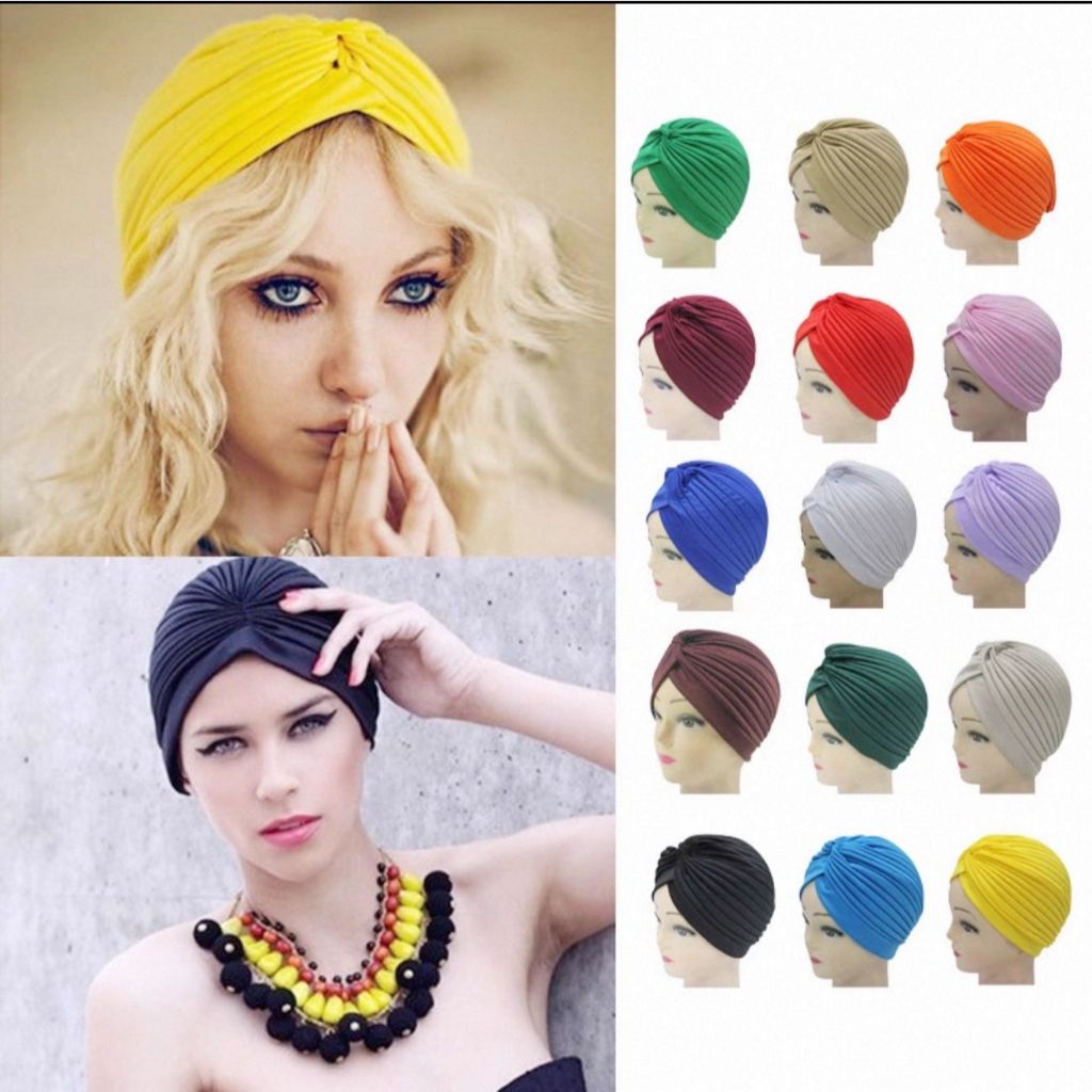 Kit 12 Chapéu de ioga elástico personalizado para homens e mulheres, chapéu turbante indiano