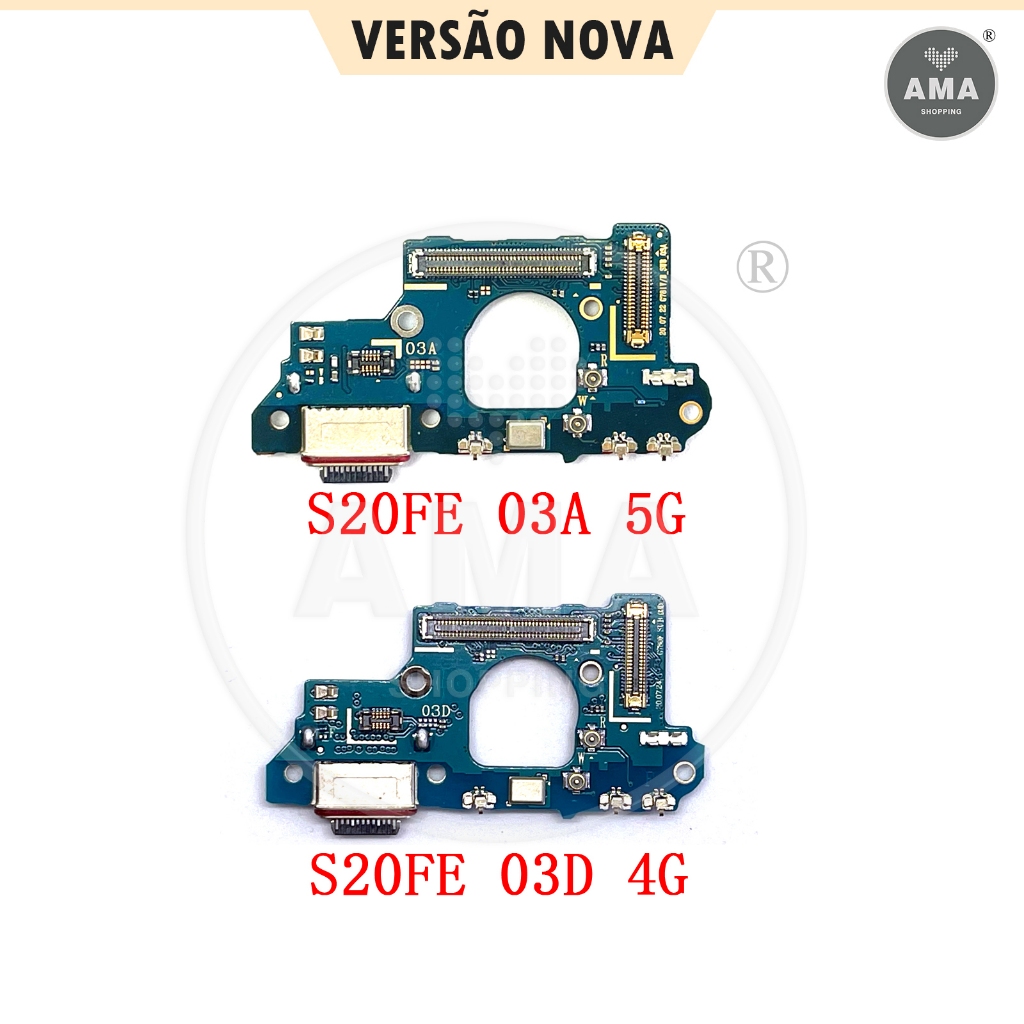 【Samsung S20FE】03A / 03D Celular Turbo Placa De Carga Conector Dock De Carga Promoçao